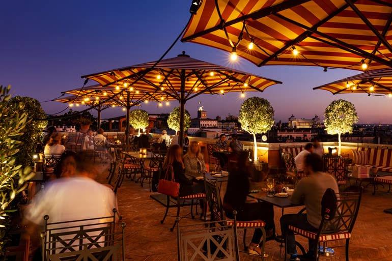 Cielo bar rooftop bar in Rome