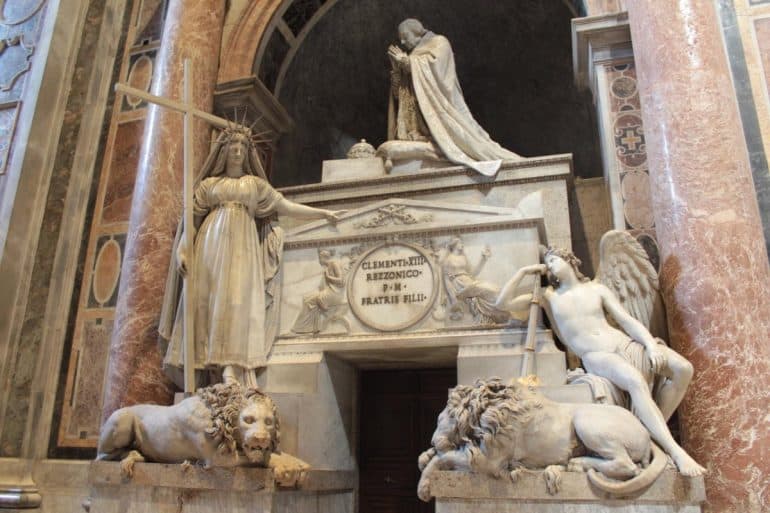 Antonio Canova's artworks in Rome