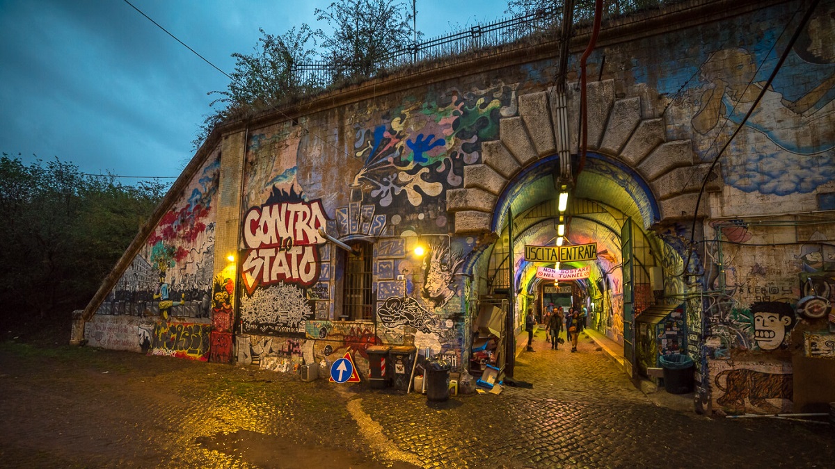 Occupied Rome. Where party revellers are world changers