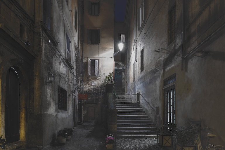 Scorcio dalla via dei coronari at night