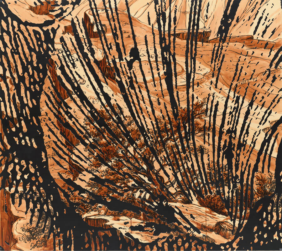 14--Le-Monde-Avant-la-Creation-de-l_homme---china-su-carta-intelata--e-intagli---dettaglio----2024