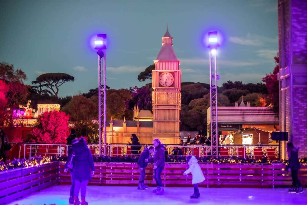 Le più belle piste di pattinaggio sul ghiaccio a Roma