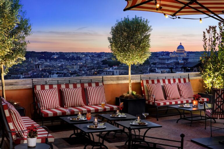 Cielo bar rooftop bar in Rome