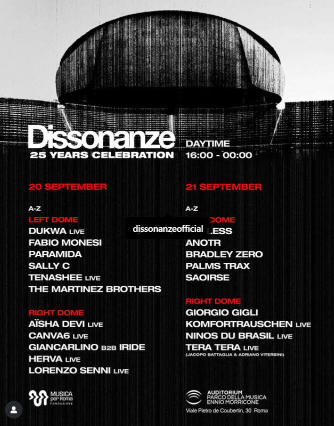 Dissonanze torna a Roma per celebrare i suoi 25 anni
