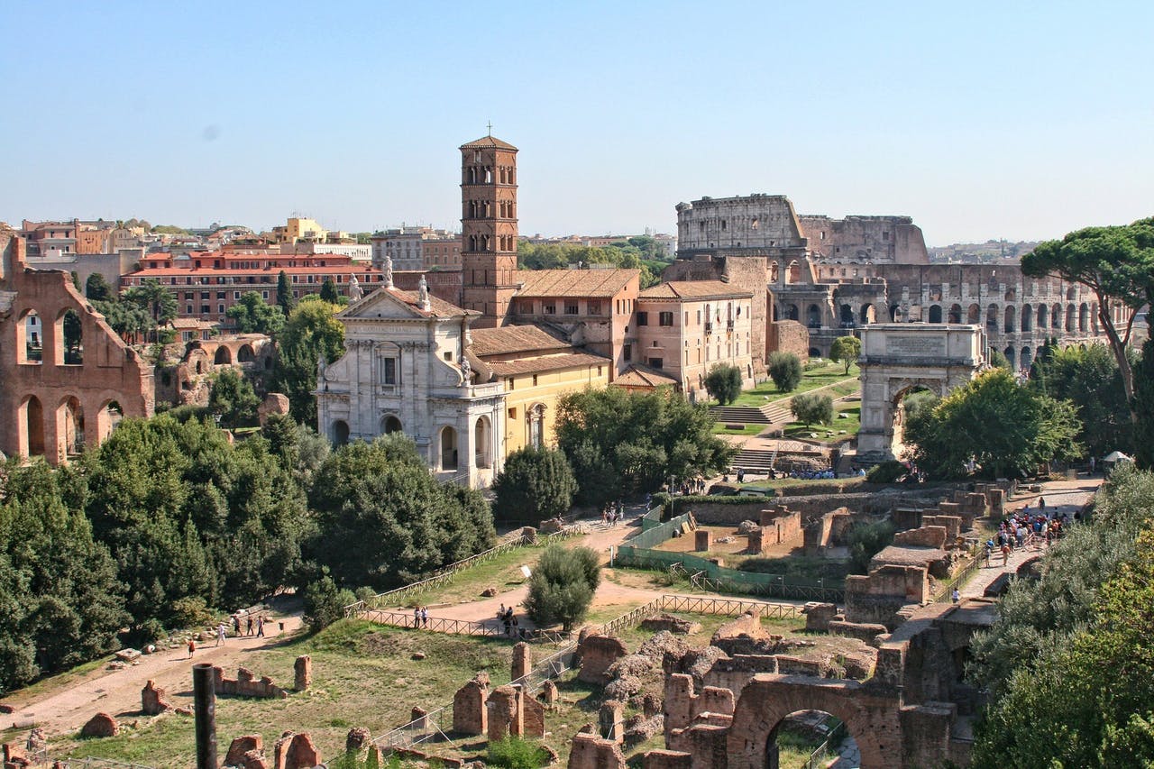 seven hills of rome: palatine hill