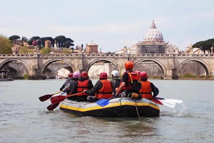 Rafting in Rome's Tiber River