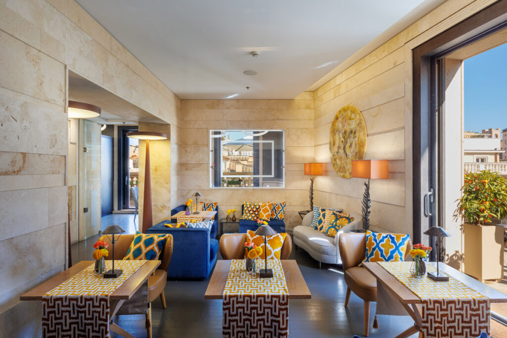 Singer Palace Hotel's Rooftop Restaurant and Bar in Rome