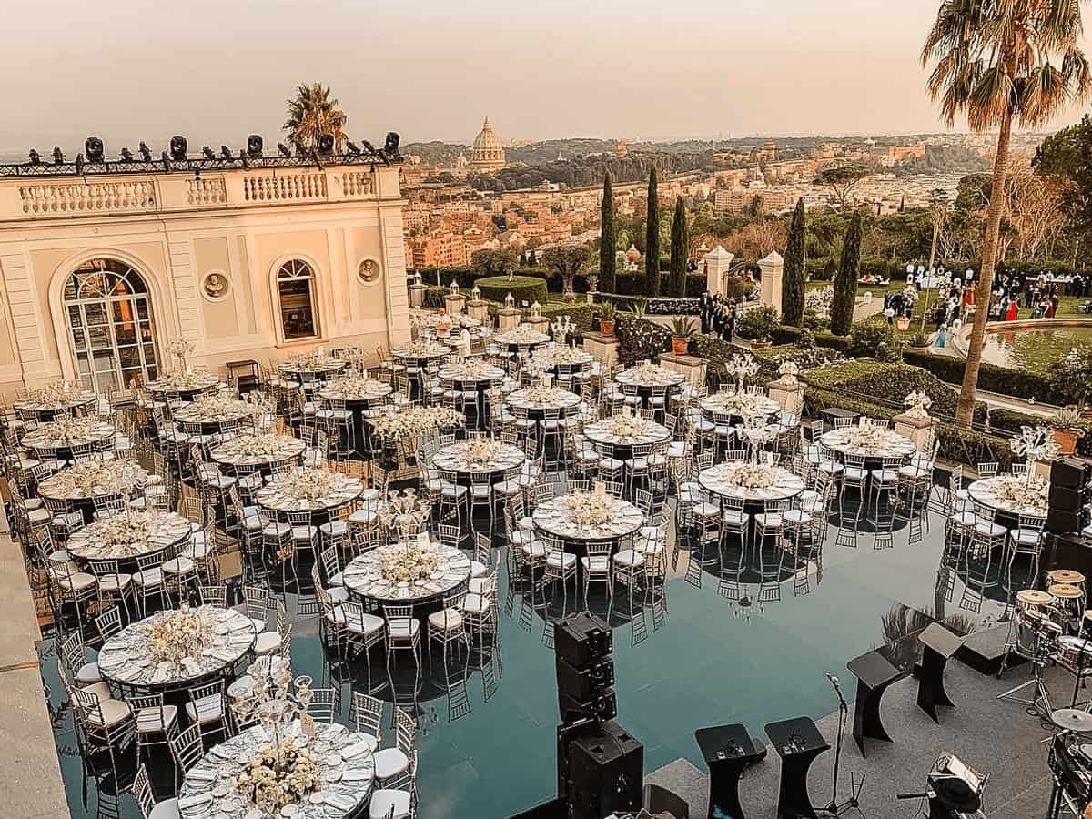 Villa Miani wedding venue in rome